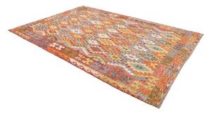 Tappeto Kilim Geometrico Terracotta Arancione 210x304 Cm