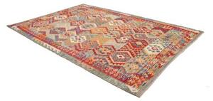 Tappeto Kilim Geometrico Multicolore 207x292 Cm