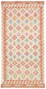 Tappeto Kilim Geometrico Beige Mattone 102x201 Cm