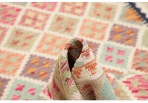 Tappeto Kilim Geometrico Beige Multicolore 105x196 Cm