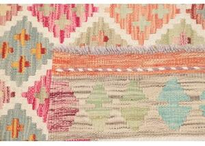 Tappeto Kilim Geometrico Beige Multicolore 105x196 Cm
