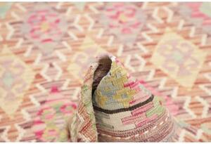 Tappeto Kilim Geometrico Beige Rosa 106x193 Cm