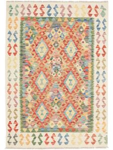 Tappeto Kilim Geometrico Multicolore 127x178 Cm