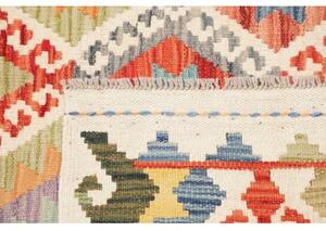 Tappeto Kilim Geometrico Avorio Multicolore 127x176 Cm