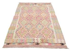 Tappeto Kilim Geometrico Beige Rosa 106x193 Cm