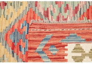 Tappeto Kilim Stilizzato Rosso Mattone Avorio 128x170 Cm