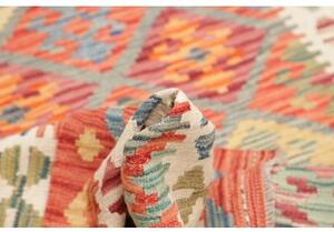 Tappeto Kilim Stilizzato Rosso Mattone Avorio 128x170 Cm