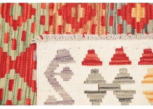 Tappeto Kilim Stilizzato Rosso Beige 120x174 Cm
