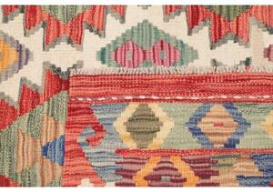 Tappeto Kilim Geometrico Rosso Mattone Multicolore 123x176 Cm