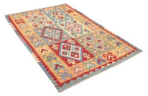Tappeto Kilim Geometrico Multicolore 129x188 Cm