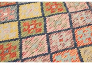 Tappeto Kilim Geometrico Multicolore Beige 127x185 Cm