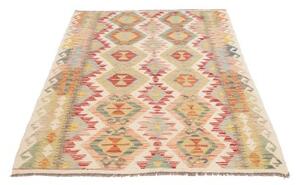 Tappeto Kilim Geometrico Avorio Multicolore 123x172 Cm