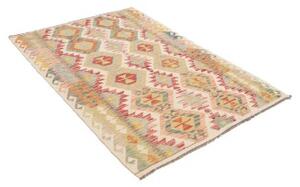 Tappeto Kilim Geometrico Avorio Multicolore 123x172 Cm