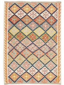 Tappeto Kilim Geometrico Multicolore Beige 127x185 Cm