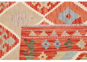 Tappeto Kilim Geometrico Rosso Mattone Multicolore 179x237 Cm