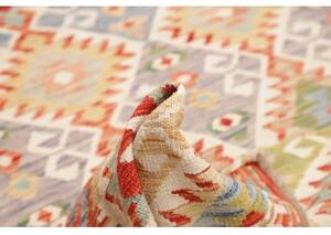 Tappeto Kilim Geometrico Rosso Mattone Beige 173x244 Cm