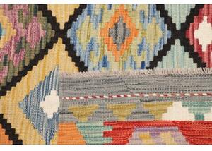 Tappeto Kilim Geometrico Rosso Multicolore 174x238 Cm
