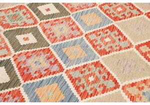 Tappeto Kilim Geometrico Rosso Mattone Multicolore 179x237 Cm