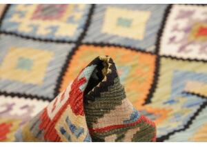 Tappeto Kilim Geometrico Rosso Multicolore 174x238 Cm