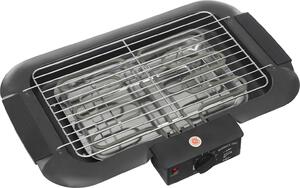 Griglia elettrica da tavolo - Griglia elettrica - 2000 W - 6 livelli di temperatura - Acciaio inossidabile - Facile da pulire - Colore: nero