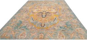 Tappeto Floralia Figurativo Azzurro Beige 279x371 Cm