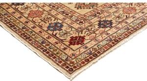 Tappeto Kazak Fine Geometrico Beige Blu Quadrato 261x304 Cm