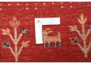Tappeto Gabbeh Nova Geometrico Rosso Beige 248x303 Cm