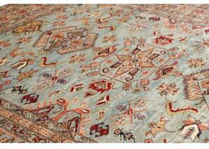 Tappeto Kazak Fine Stilizzato Celeste Mattone 248x296 Cm