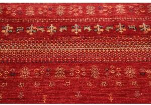 Tappeto Gabbeh Nova Stilizzato Rosso Beige 77x124 Cm