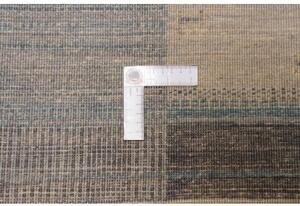 Tappeto Gabbeh Nova Patchwork Grigio Blu Corsia 76x294 Cm