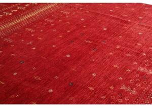 Tappeto Gabbeh Nova Geometrico Rosso Beige 248x303 Cm