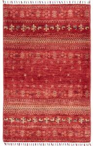 Tappeto Gabbeh Nova Stilizzato Rosso Beige 77x124 Cm