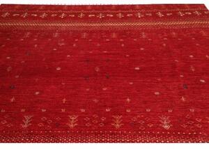 Tappeto Gabbeh Nova Geometrico Rosso Beige 248x303 Cm