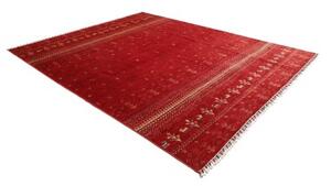 Tappeto Gabbeh Nova Geometrico Rosso Beige 248x303 Cm