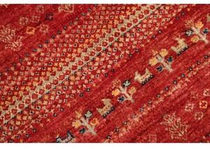 Tappeto Gabbeh Nova Stilizzato Rosso Beige 77x124 Cm