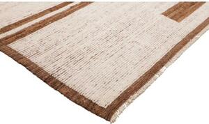 Tappeto Berbero Geometrico Avorio Marrone 281x370 Cm
