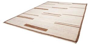 Tappeto Berbero Geometrico Avorio Marrone 281x370 Cm