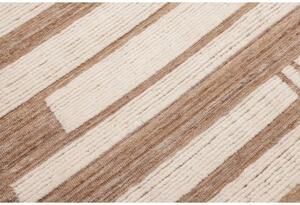 Tappeto Berbero Geometrico Avorio Marrone Chiaro 307x426 Cm