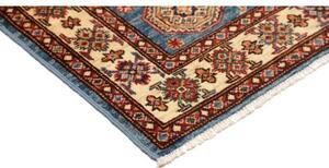 Tappeto Kazak Fine Geometrico Blu Avorio 98x147 Cm