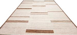 Tappeto Berbero Geometrico Avorio Marrone 281x370 Cm