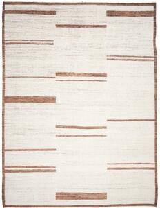 Tappeto Berbero Geometrico Avorio Marrone 281x370 Cm