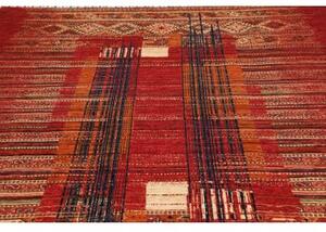 Tappeto Gabbeh Nova Geometrico Rosso Blu 240x306 Cm