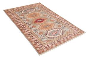 Tappeto Kazak Fine Geometrico Grigio Beige 103x152 Cm