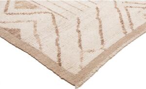 Tappeto Berbero Geometrico Avorio Beige 244x306 Cm