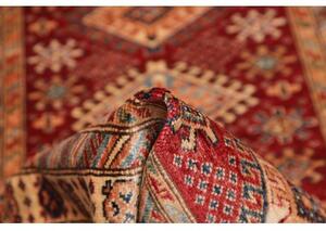 Tappeto Kazak Fine Geometrico Rosso Mattone Beige 92x152 Cm