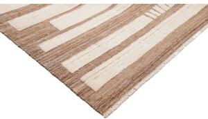 Tappeto Berbero Geometrico Avorio Marrone Chiaro 307x426 Cm
