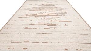 Tappeto Berbero Geometrico Avorio Marrone Chiaro 308x430 Cm