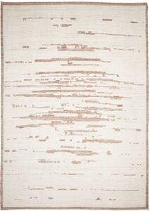 Tappeto Berbero Geometrico Avorio Marrone Chiaro 308x430 Cm