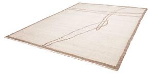 Tappeto Berbero Geometrico Avorio Marrone Chiaro 246x310 Cm