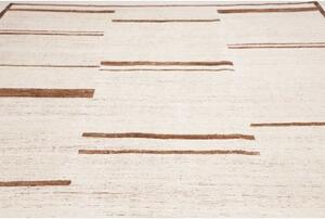 Tappeto Berbero Geometrico Avorio Marrone 281x370 Cm